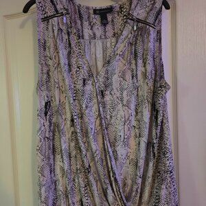 INC International Concepts size XXL EUC Black Sleeveless Top